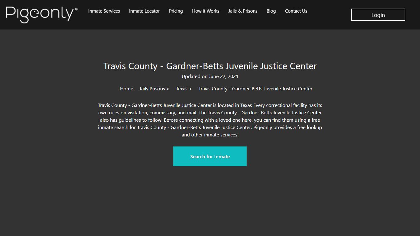 Travis County - Gardner-Betts Juvenile Justice Center ...